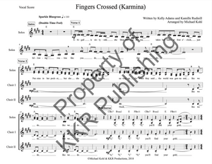 "Fingers Crossed” Vocal Score